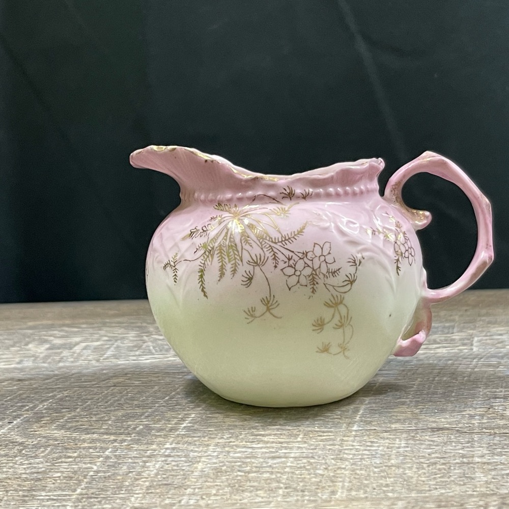 Vintage Ceramic Pitcher / Creamer with Flowers
